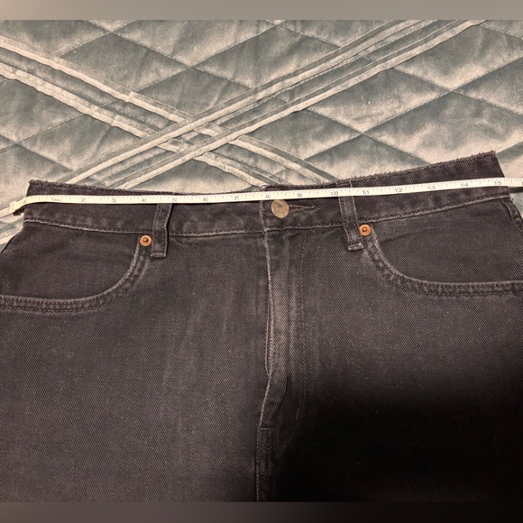 Riders by Lee black Denim skirt with raw hem, size 10 - Picture 5 of 10